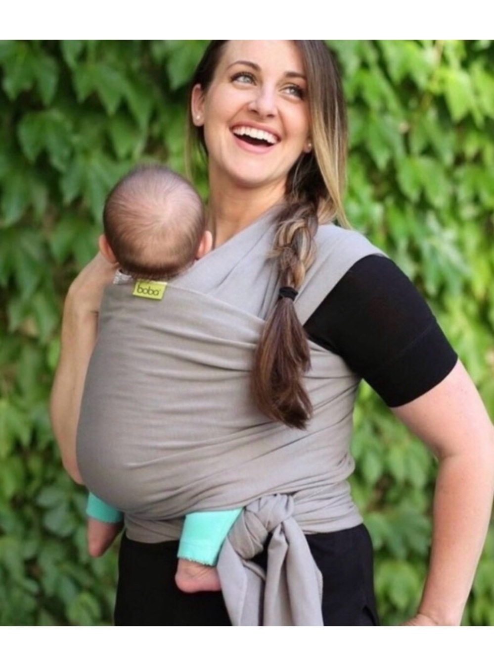 Boba wrap! Gray. Stretchy. - Picture 4 of 5